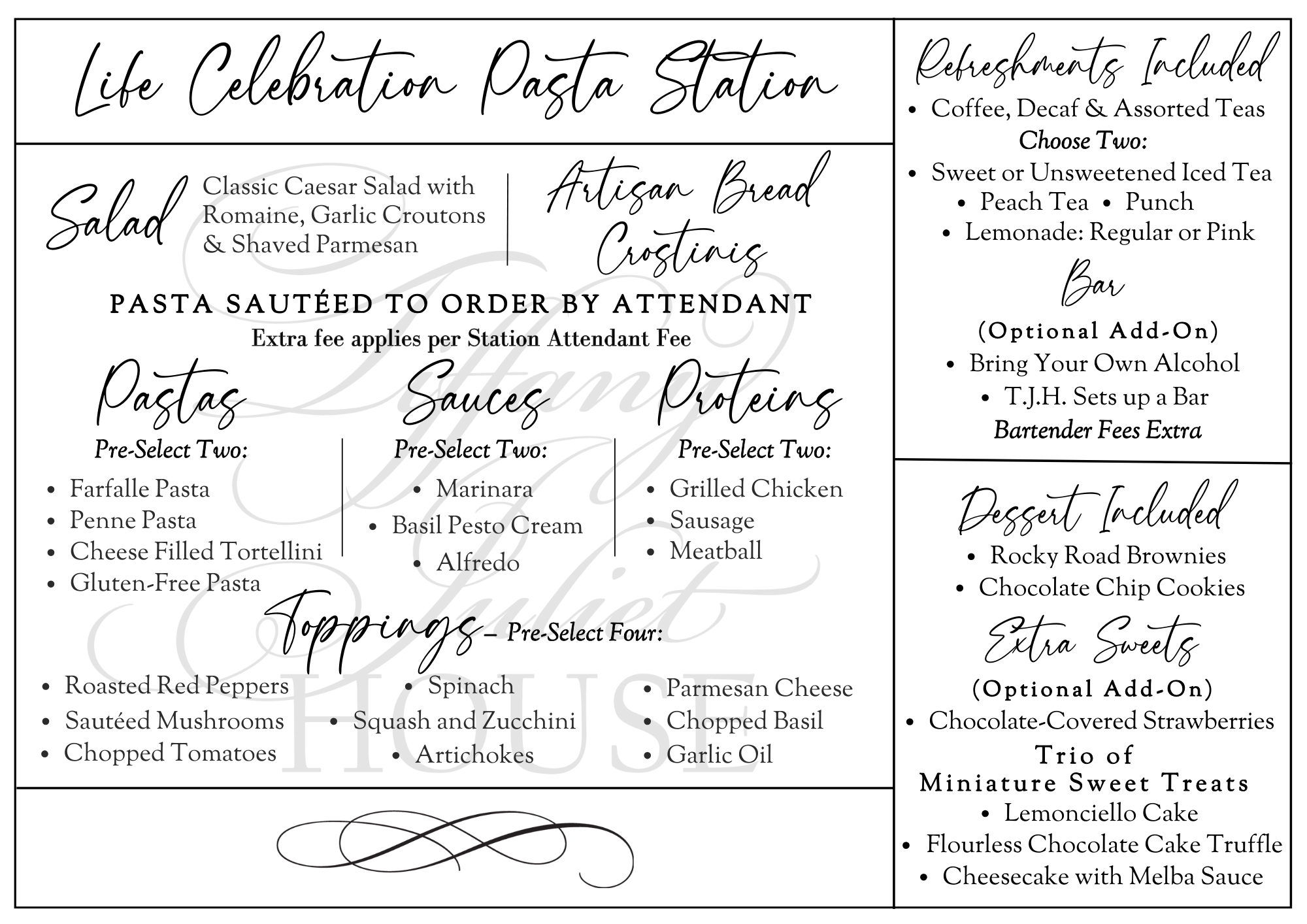 Life Celebration Pasta Station Web Version