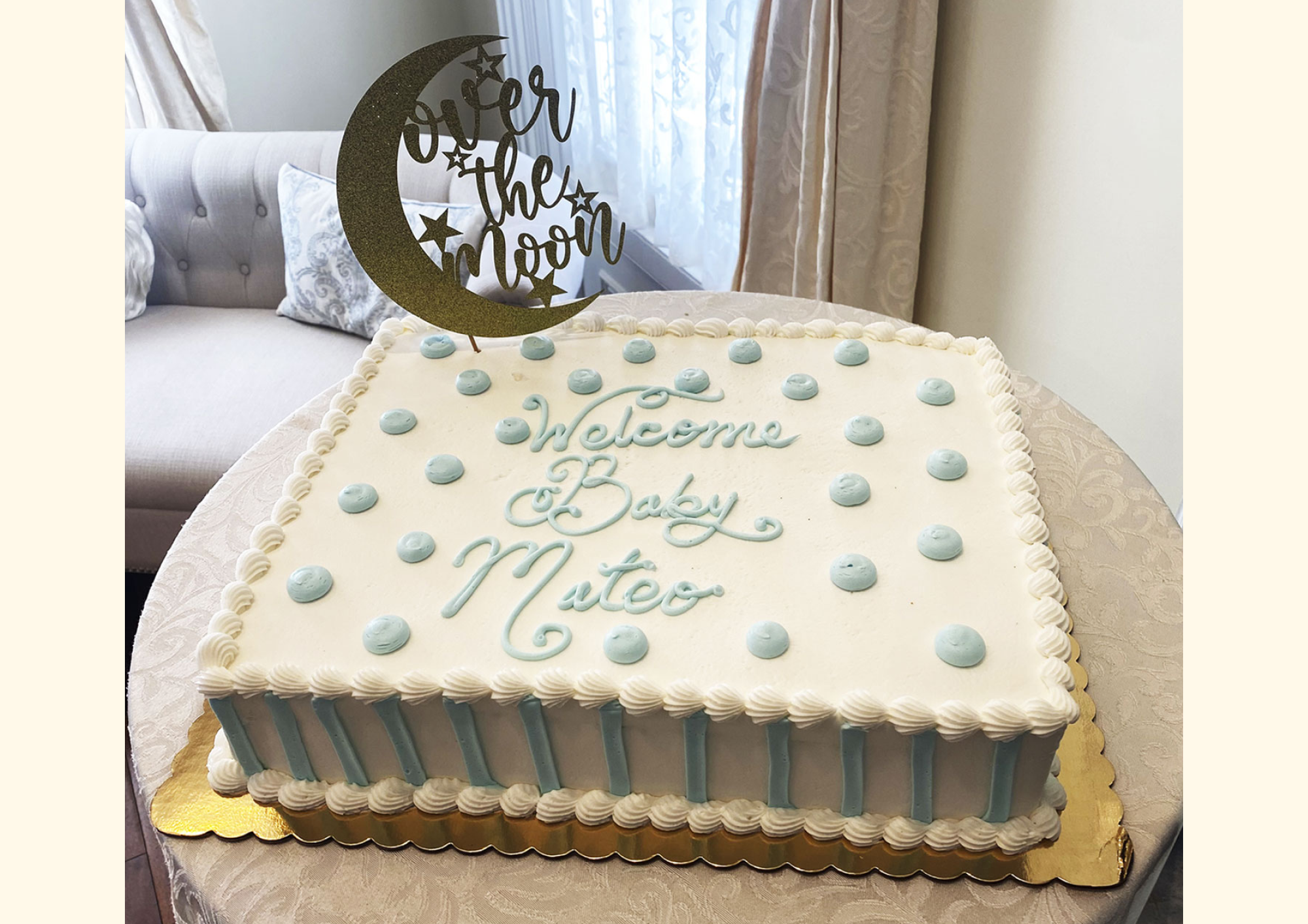 DESIGN: CH-DOTS-STRIPES (OVER-THE-MOON PICK SUPPLIED BY THE CUSTOMER)