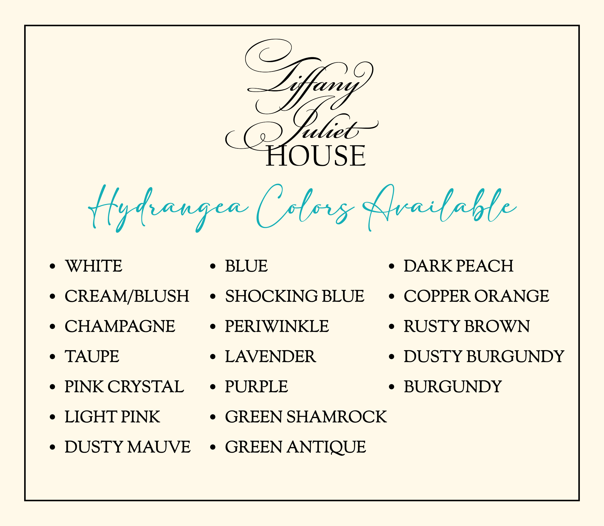 Hydrangea Colors