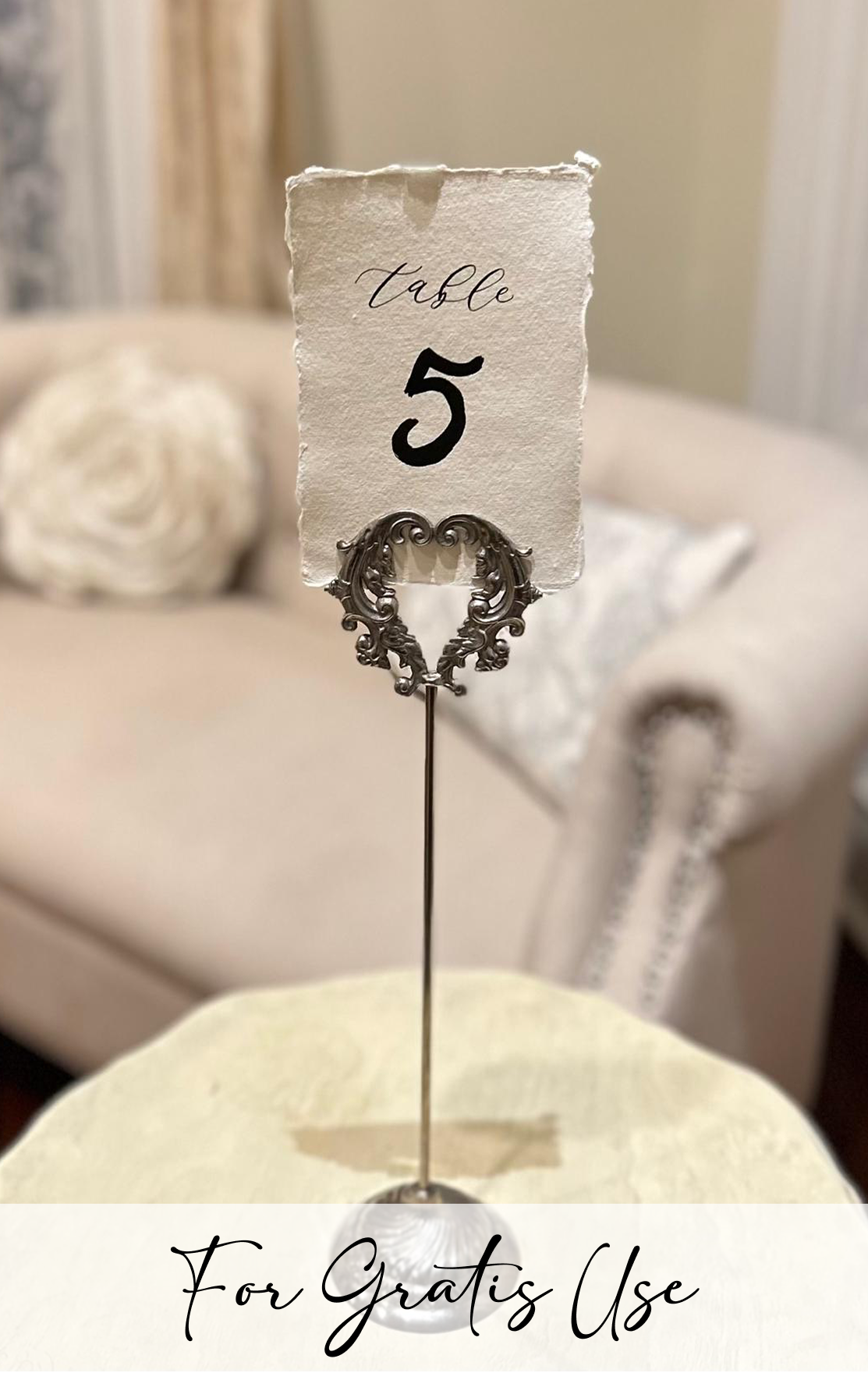 Table Numbers & Holder