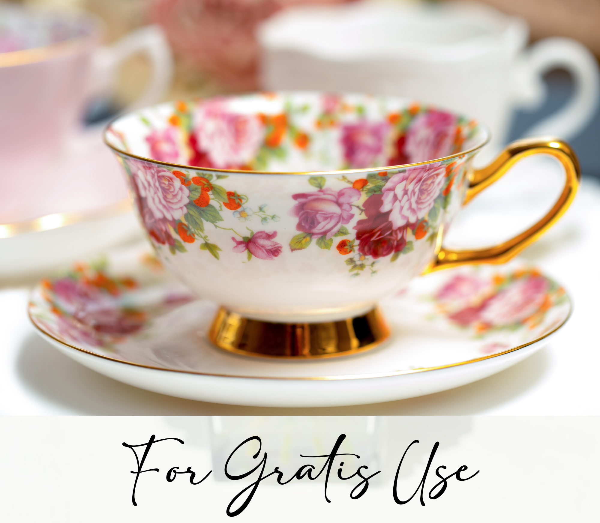 Assorted Vintage Tea Cups & Saucers
